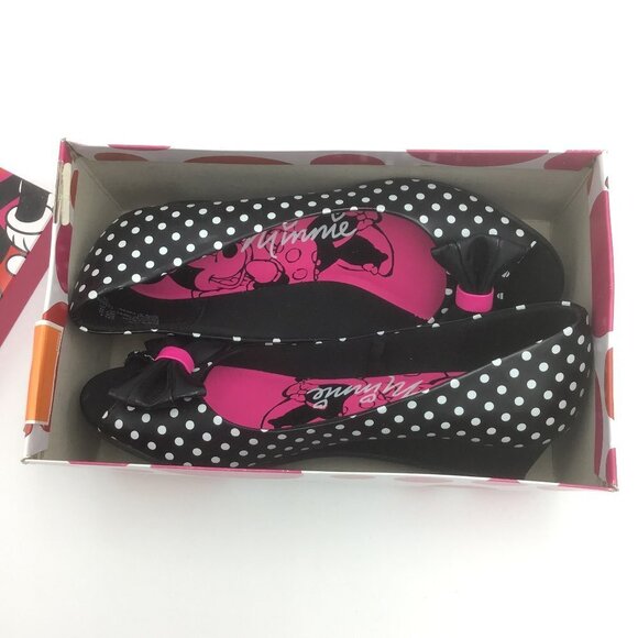 Disney Minnie Mouse Polka Dot Shoes NIB - Picture 1 of 8